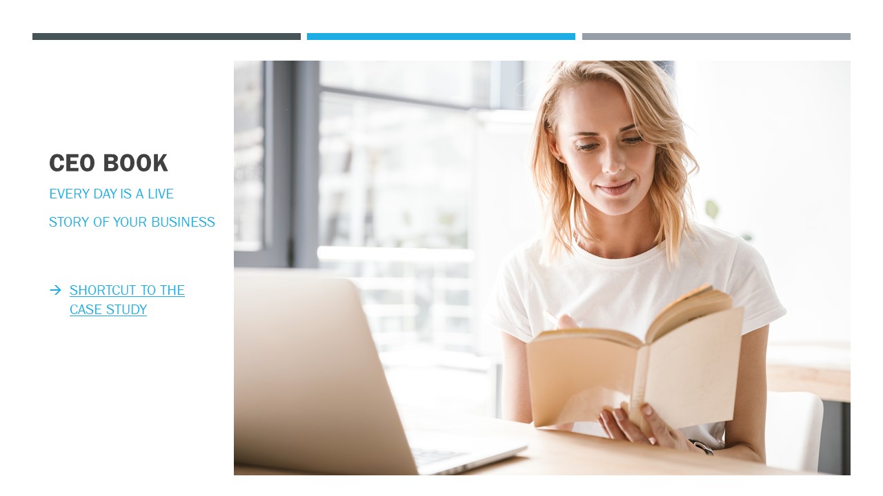 CEO BOOK - Every day is a live story of your business